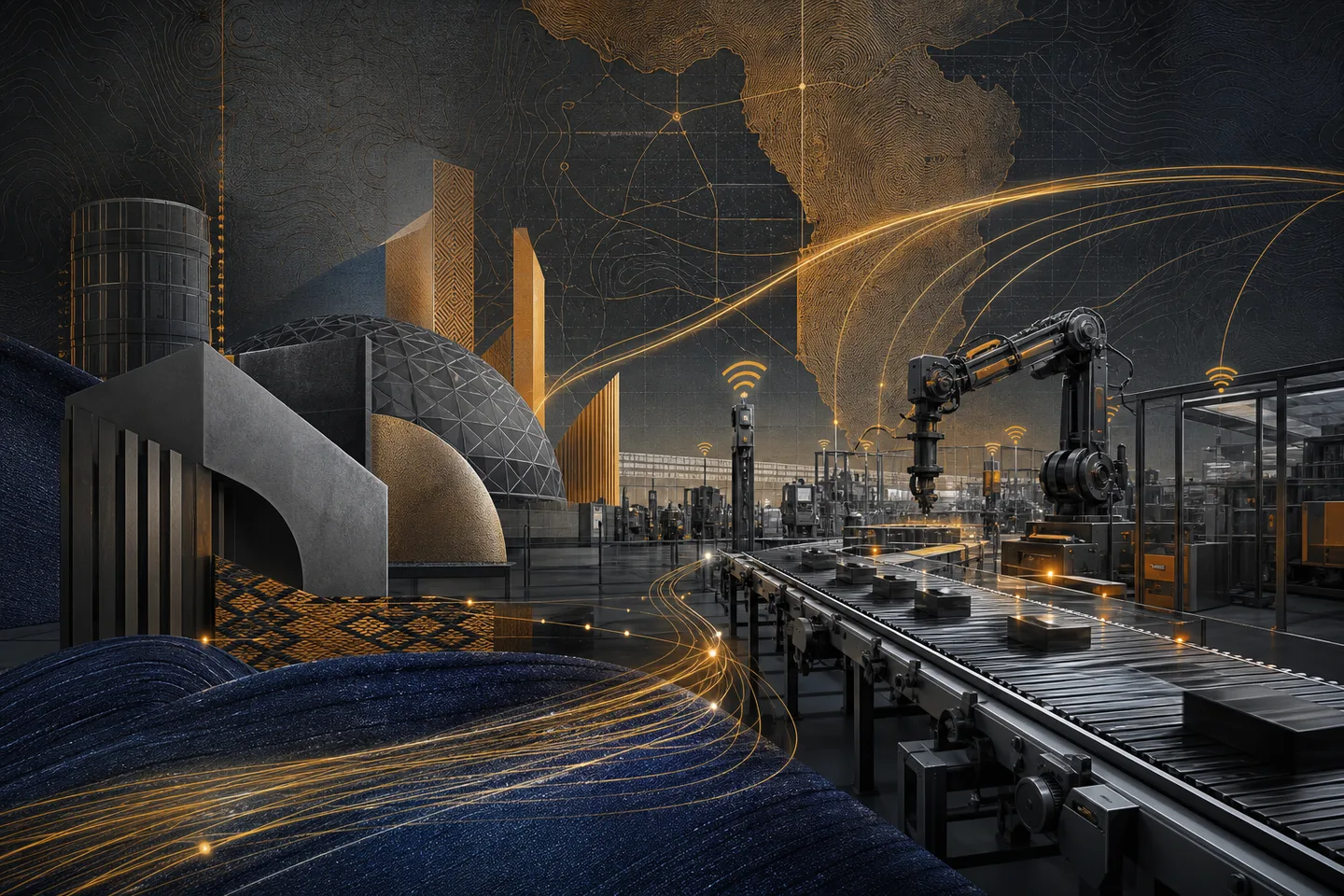 Connected manufacturing floor with resilient sensor and production networks